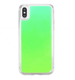 The Messy Corner Phone Cover Neon Sand Case - Green & Yellow