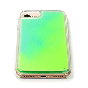 The Messy Corner Phone Cover Neon Sand Case - Green & Yellow