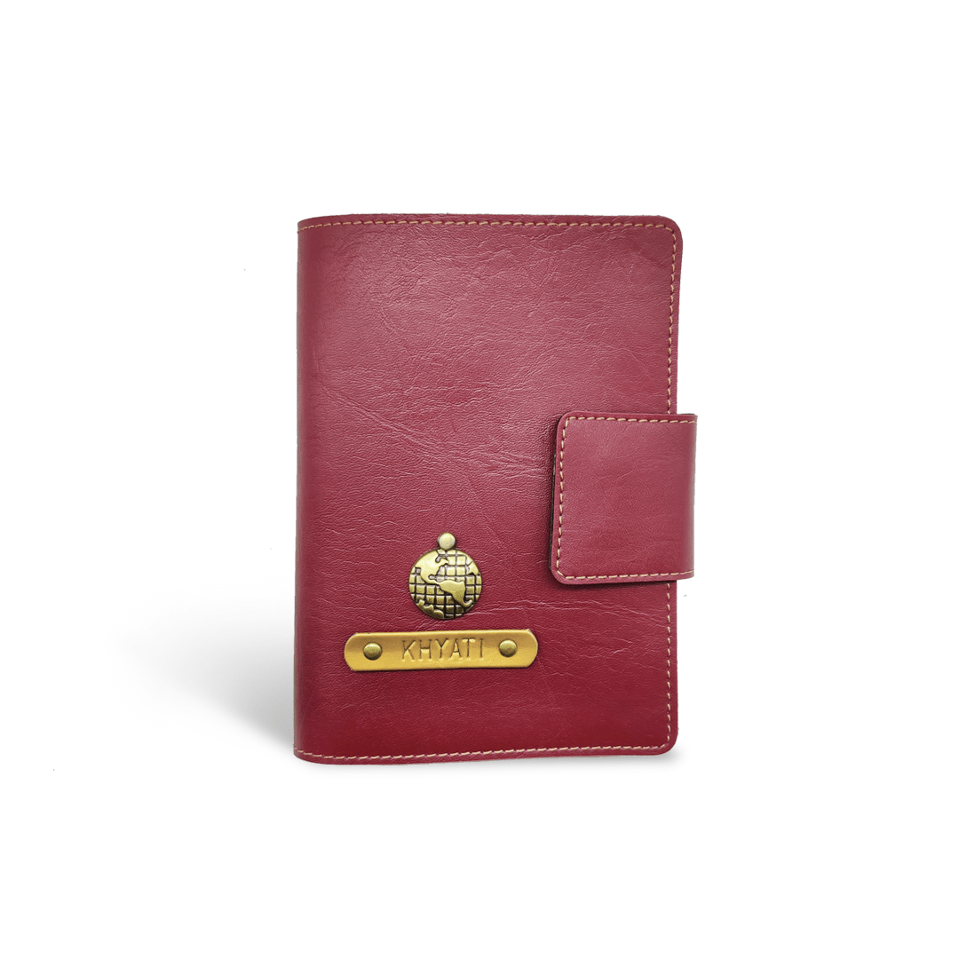 The Messy Corner OPTIONS_HIDDEN_PRODUCT Wine Passport cover with button - Color Selected