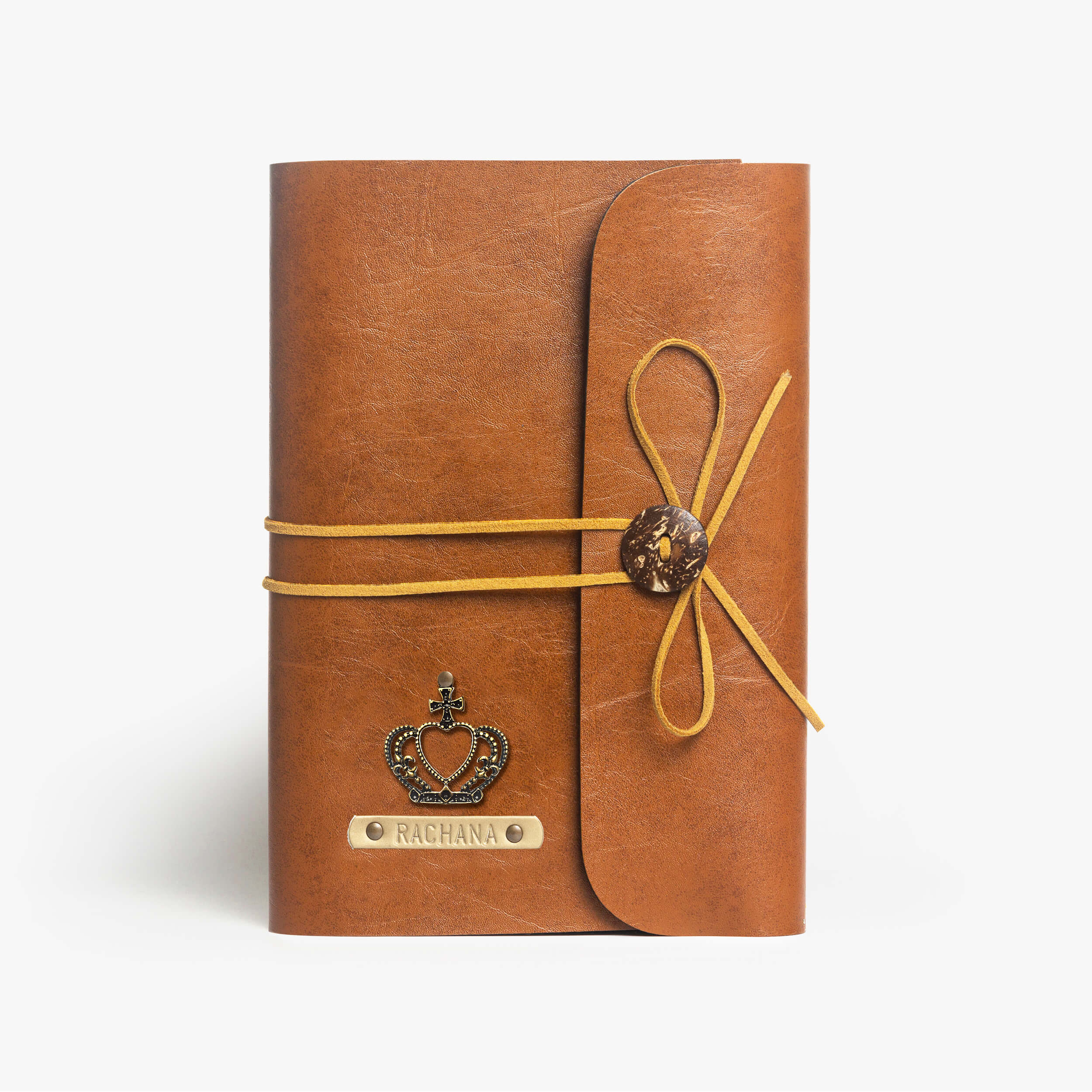 Personalised Thread Diary - Tan