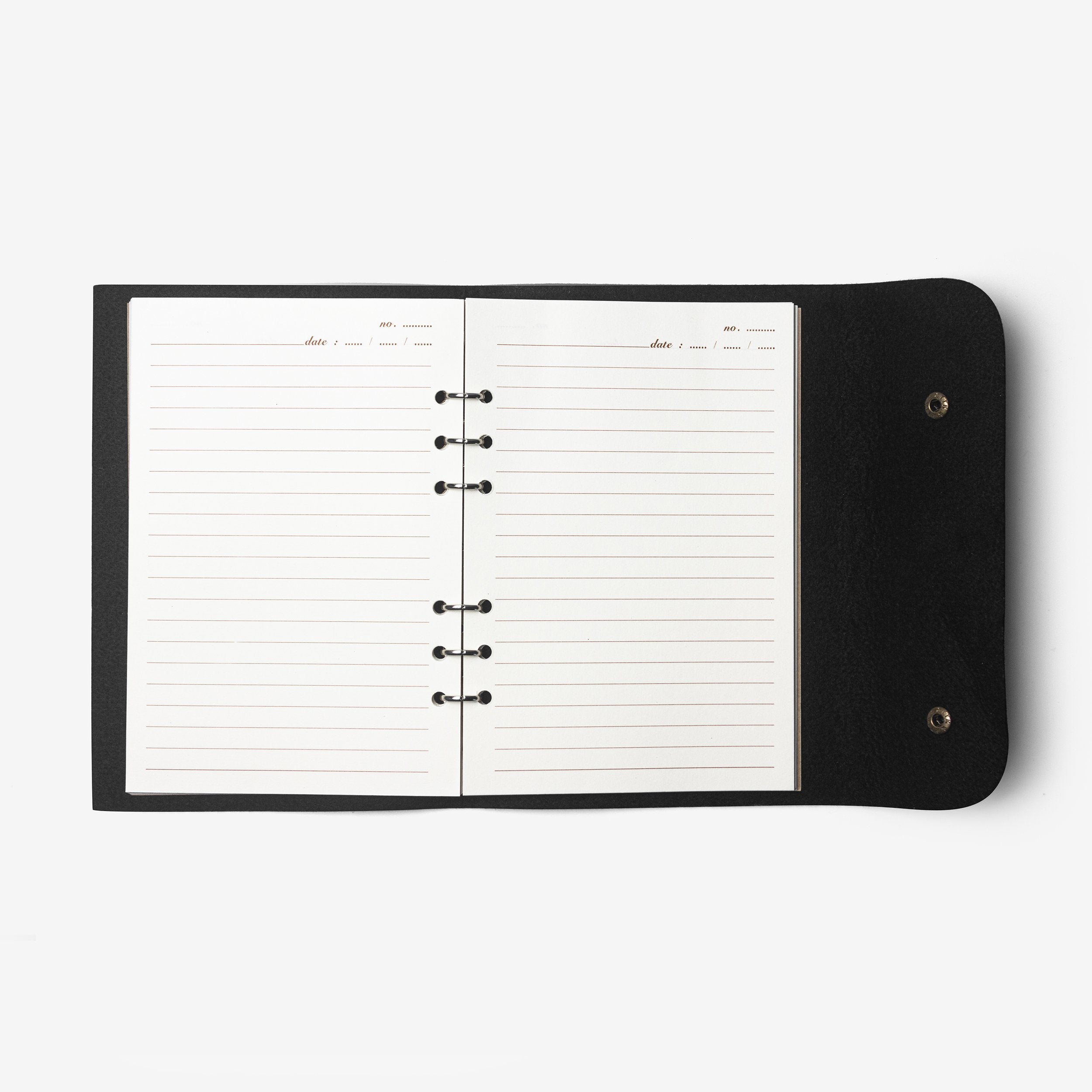 The Messy Corner Diary Personalised Button Diary - Black