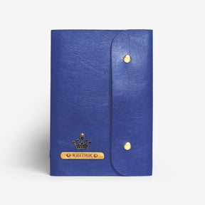 The Messy Corner Diary Personalised Button Diary - Blue