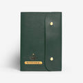 Personalised Button Diary - Forest Green