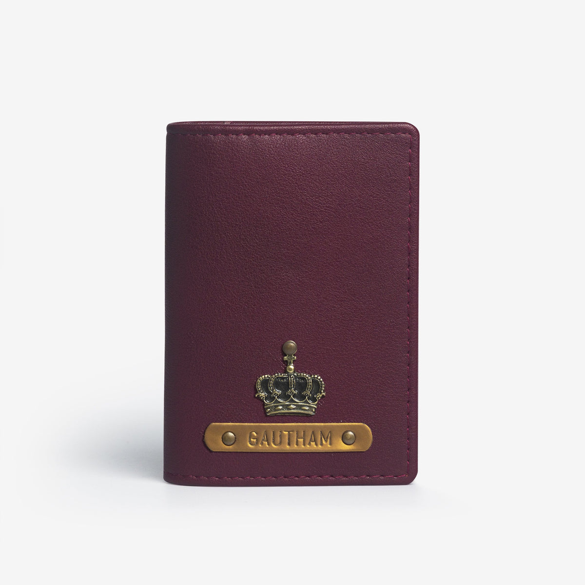 Personalised Card Holder Wallet - Wine with charm by The Messy Corner