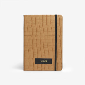 The Messy Corner Diary Personalised Croc Diary - Camel