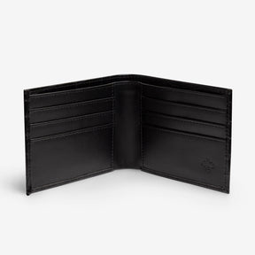 The Messy Corner Mens Wallet Personalised Croc Vegan Leather Men's Wallet - Black
