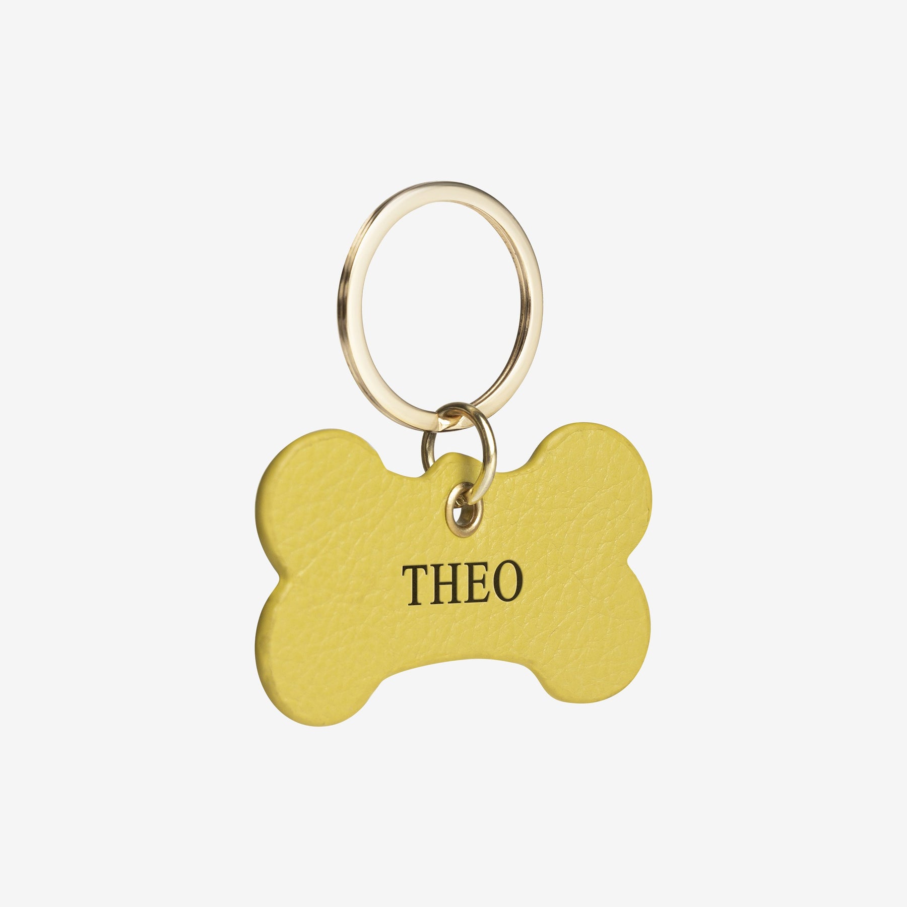 The Messy Corner Dog Tag Personalised Dog Tag - Yellow