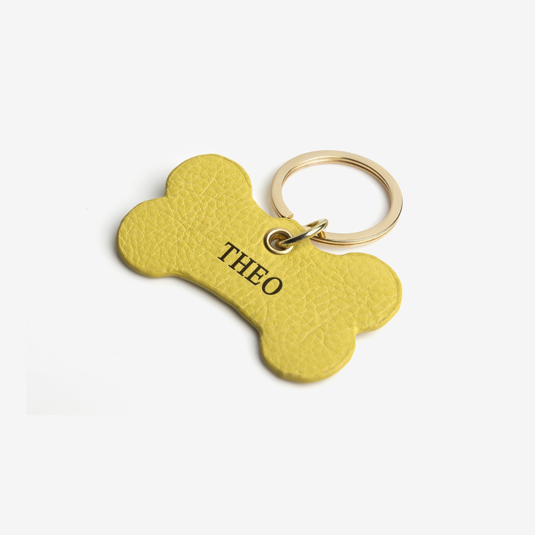 The Messy Corner Dog Tag Personalised Dog Tag - Yellow