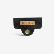 The Messy Corner Cable Holder Black Personalised Earphone Cable Holder