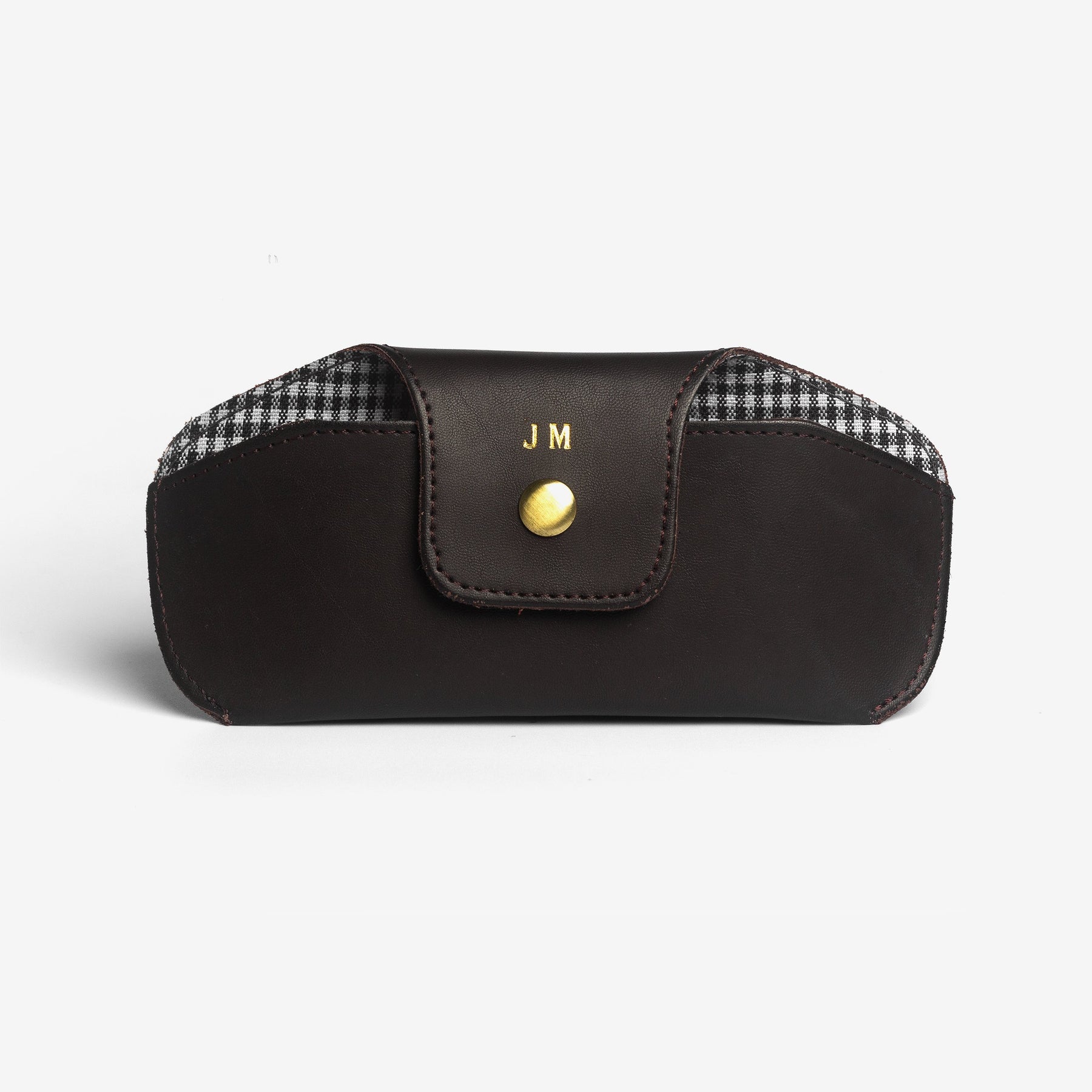 The Messy Corner Eyewear Case Personalised Eyewear Case - Chocolate Brown