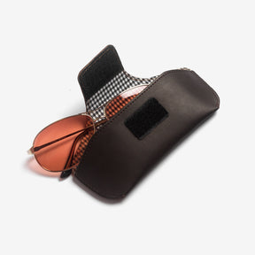 The Messy Corner Eyewear Case Personalised Eyewear Case - Chocolate Brown