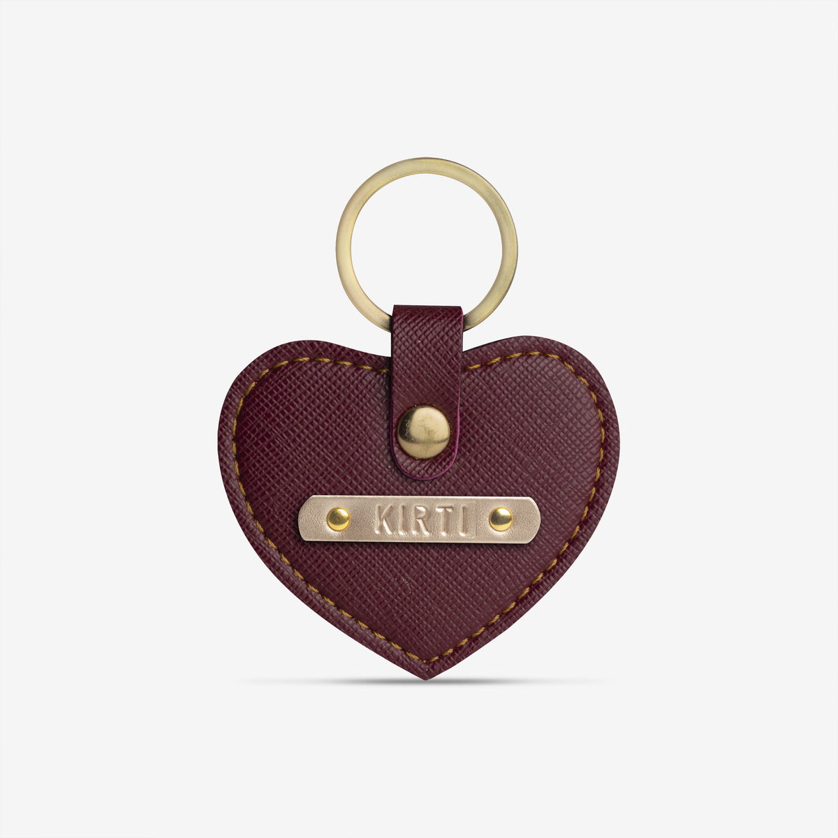 The Messy Corner Keychain Personalised Heart Keychain
