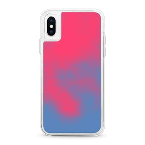 The Messy Corner Phone Cover DARK BLUE-PINK / iPhone X/XS Personalised Neon Sand Cases