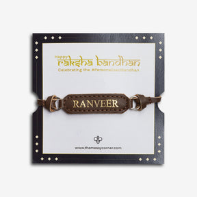 The Messy Corner RAKHI Personalised Rakhi- Dark Brown