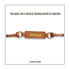 The Messy Corner RAKHI Personalised Rakhi- Tan