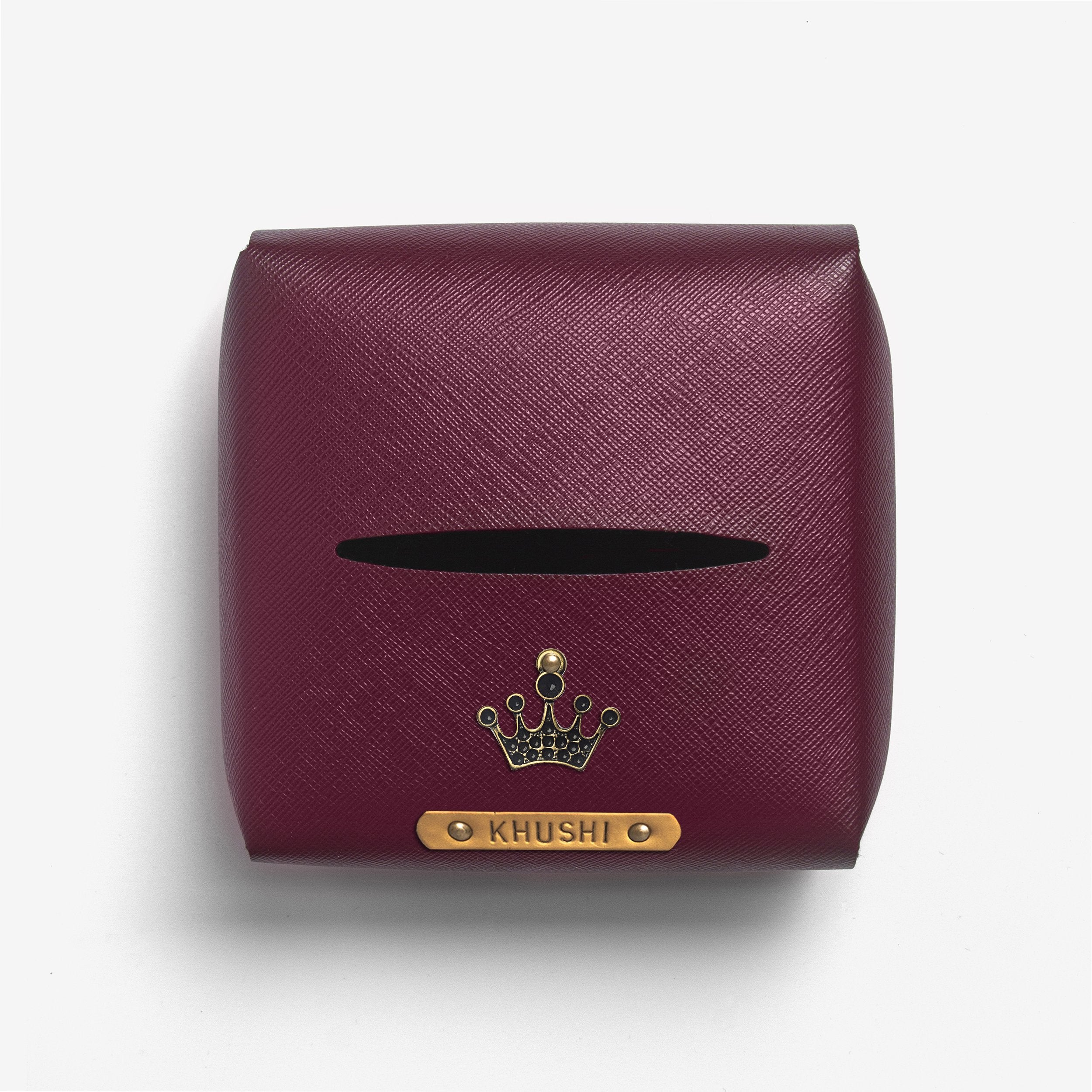 The Messy Corner Tissue Paper Holder Personalised Tissue Paper Holder - Wine