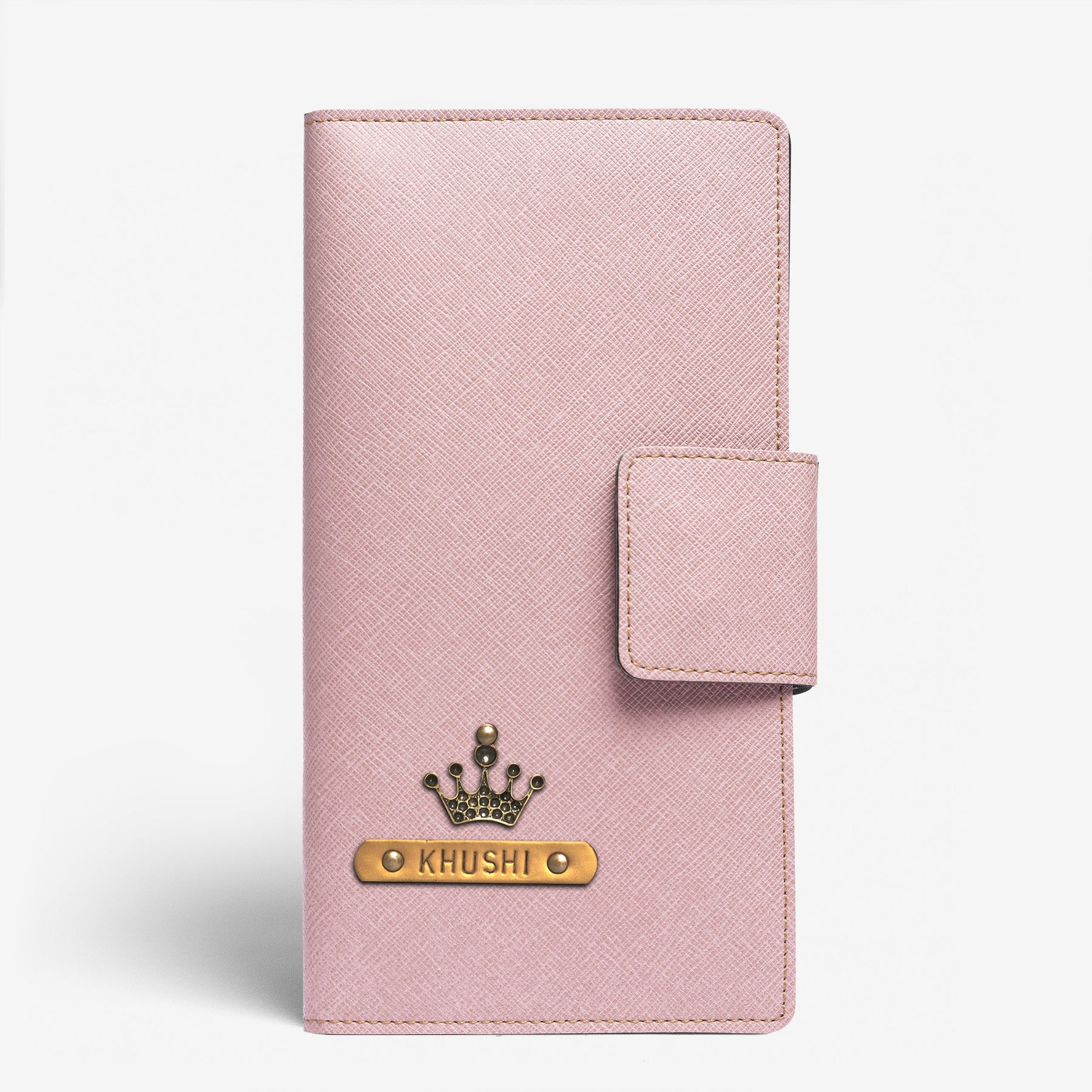 Personalised Travel Folder- Salmon Pink