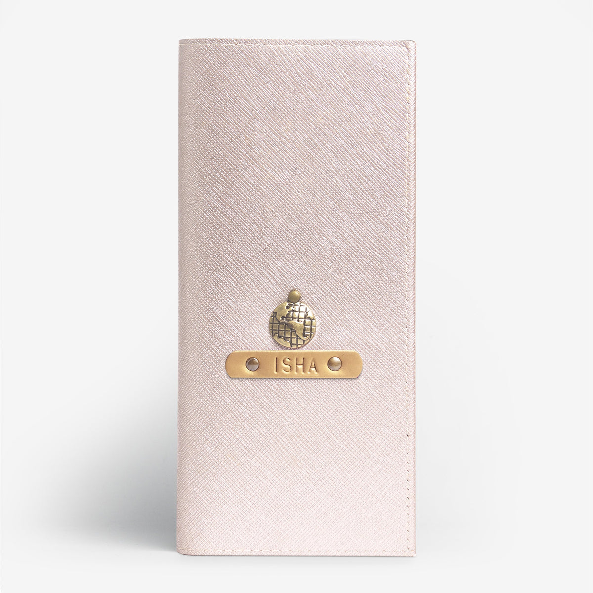 The Messy Corner Travel Wallet Personalised Travel Wallet - Rose Gold
