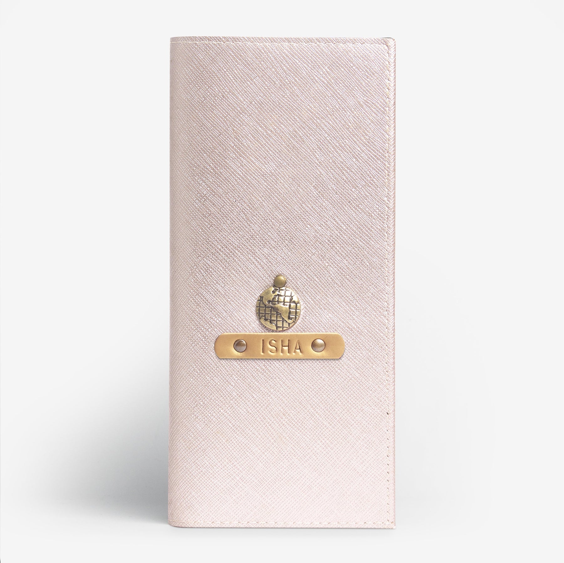 The Messy Corner Travel Wallet Personalised Travel Wallet - Rose Gold