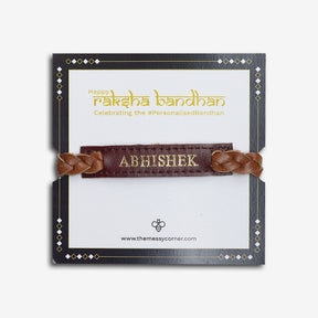 The Messy Corner RAKHI Personalised Weaved Rakhi- Wine