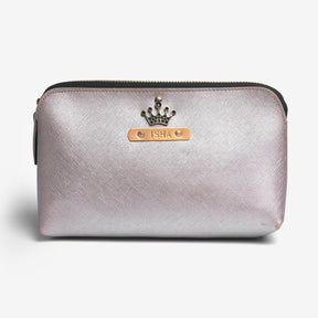 The Messy Corner Pouches Personalized Carry All/Makeup Pouch - Rose Gold