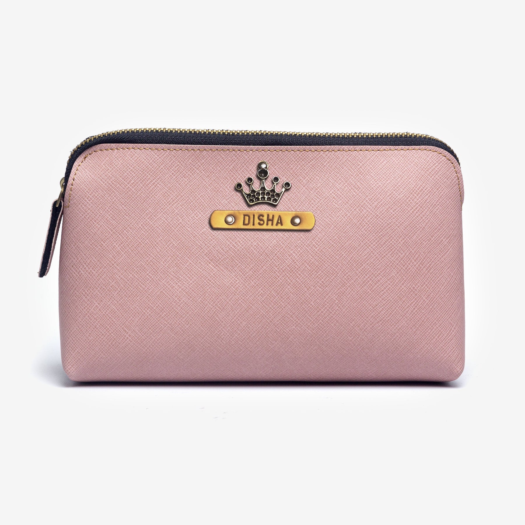 Personalized Carry All/Makeup Pouch - Salmon Pink