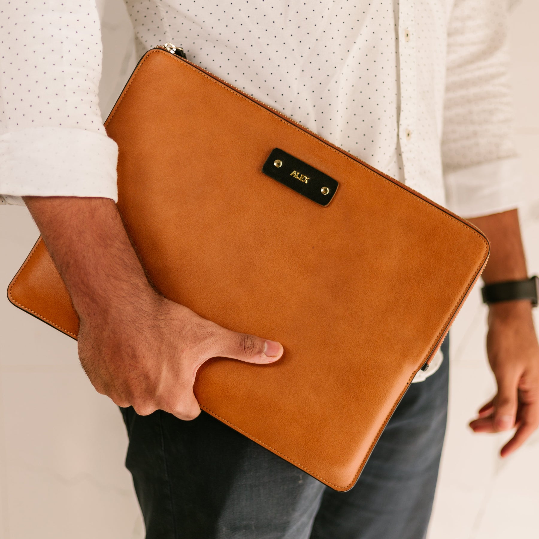 The Messy Corner Laptop Sleeve Personalized Laptop/Macbook Sleeve - Chestnut - 13 & 15 inches
