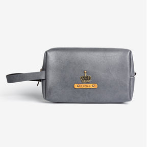 Personalized Vanity Pouch - Grey