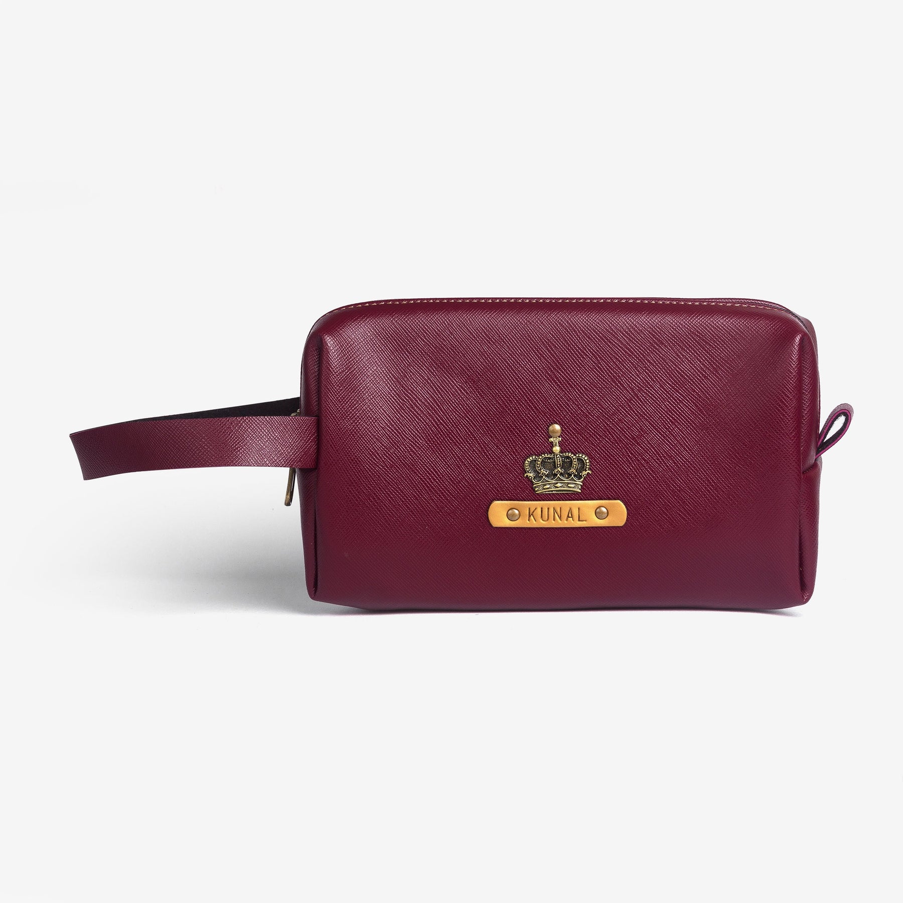 Personalized Large Vanity Pouch - Wine