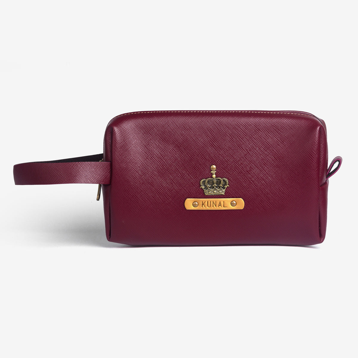 Personalized Large Vanity Pouch - Wine