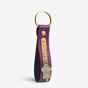 Personalized Keychain - Magenta
