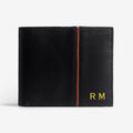 Personalized Leather Men's Wallet - Black