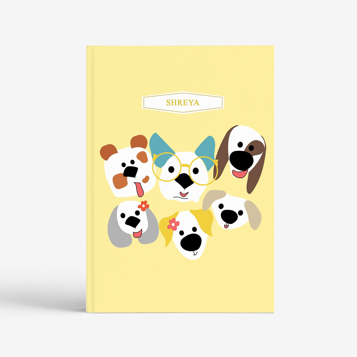 The Messy Corner Notebook Personalized Notebook- I Woof You!