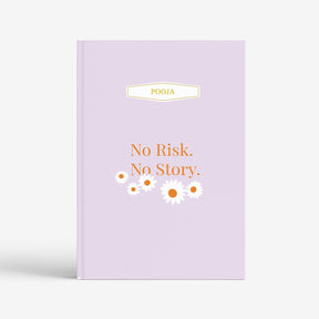 The Messy Corner Notebook Personalized Notebook- No Risk No Story