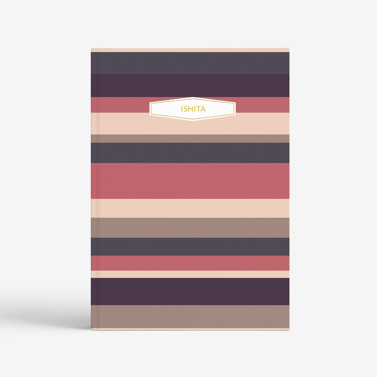 The Messy Corner Notebook Personalized Notebook- Retro Stripes