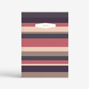 Personalized Notebook- Retro Stripes