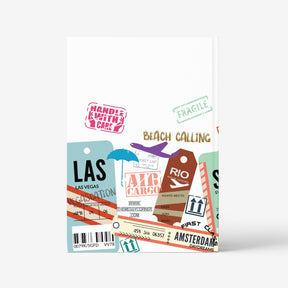 The Messy Corner Notebook Personalized Notebook- Travel on my mind