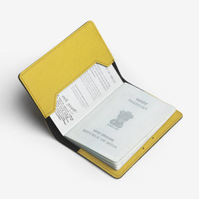 The Messy Corner Passport Cover Personalized Passport Cover - Chrome Yellow