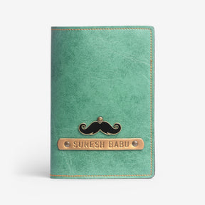 The Messy Corner Passport Cover Personalized Passport Cover - Green