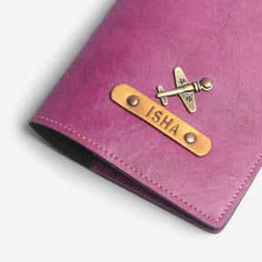 The Messy Corner Passport Cover Personalized Passport Cover - Magenta