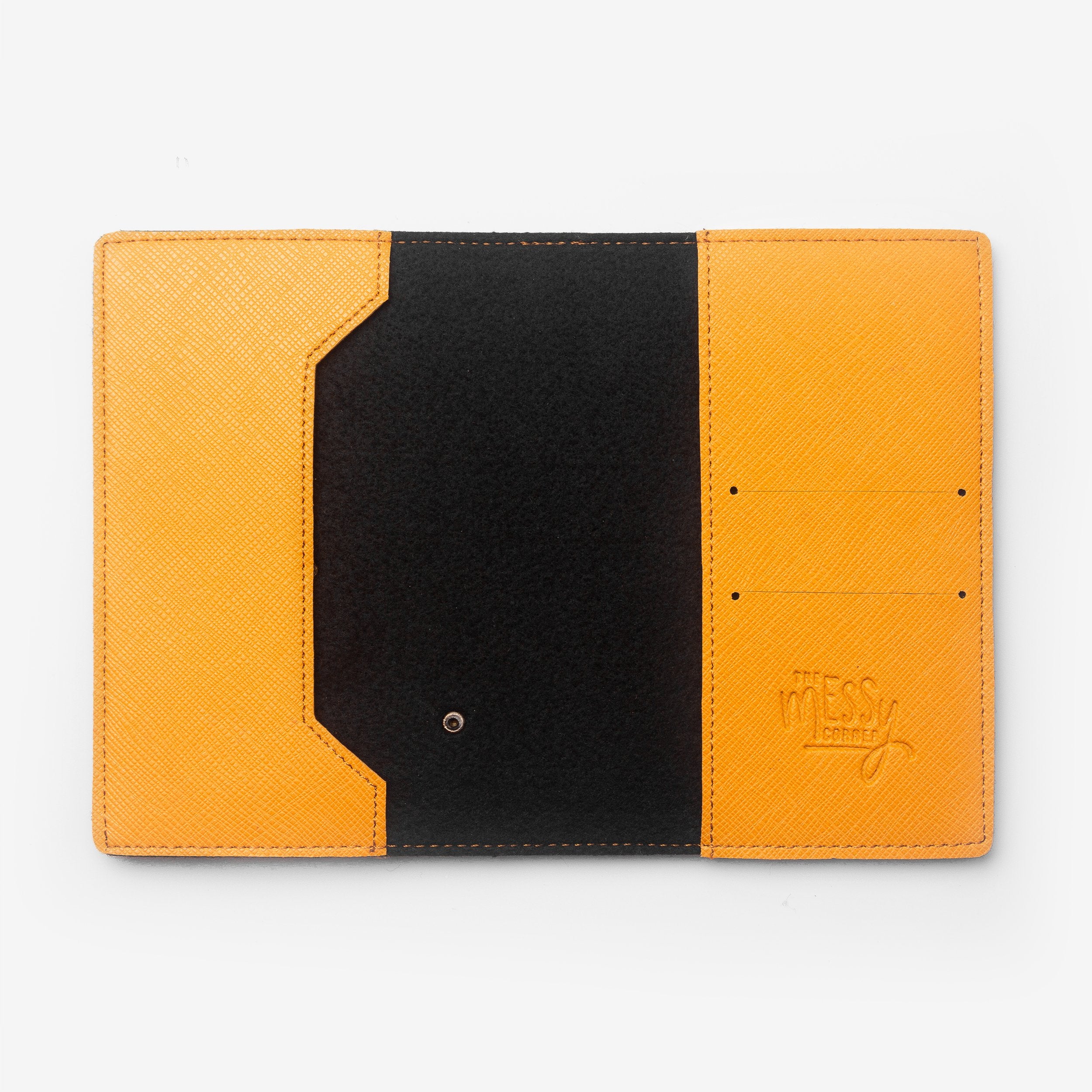 The Messy Corner Passport Cover Personalized Passport Cover - Mustard
