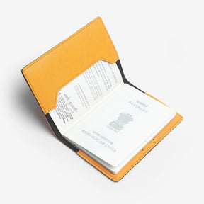 The Messy Corner Passport Cover Personalized Passport Cover - Mustard