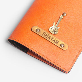 The Messy Corner Passport Cover Personalized Passport Cover - Orange