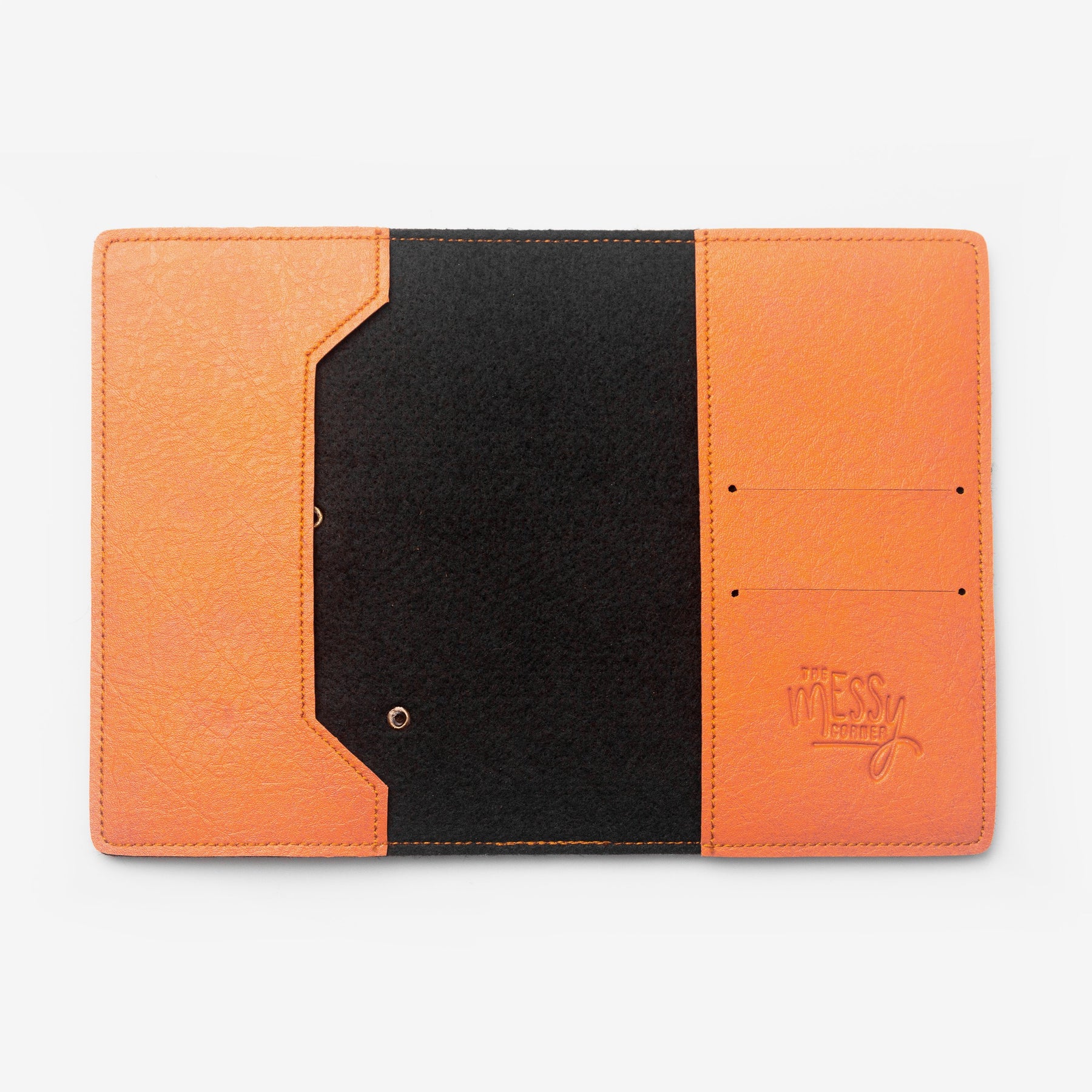 The Messy Corner Passport Cover Personalized Passport Cover - Orange