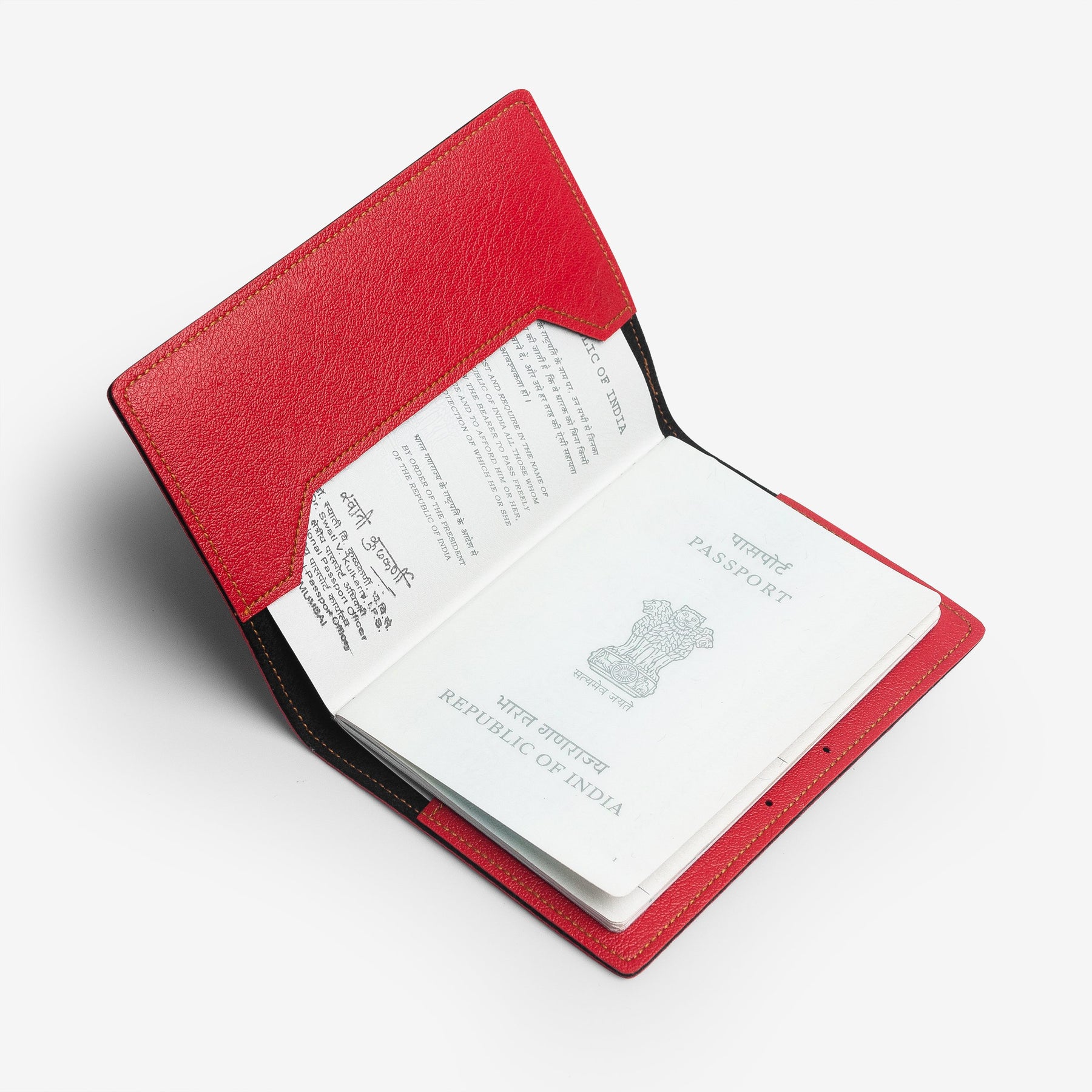 The Messy Corner Passport Cover Personalized Passport Cover - Red