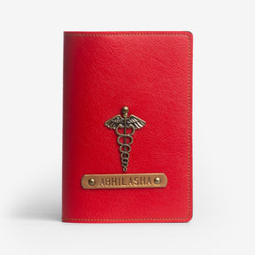 The Messy Corner Passport Cover Personalized Passport Cover - Red