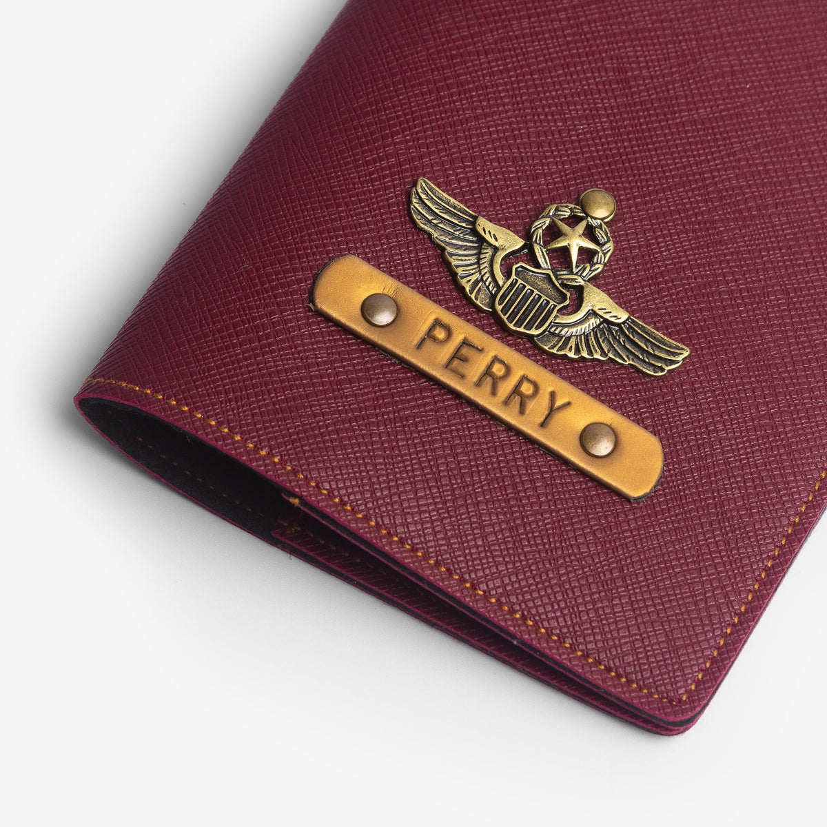 The Messy Corner Passport Cover Personalized Passport Cover - Wine