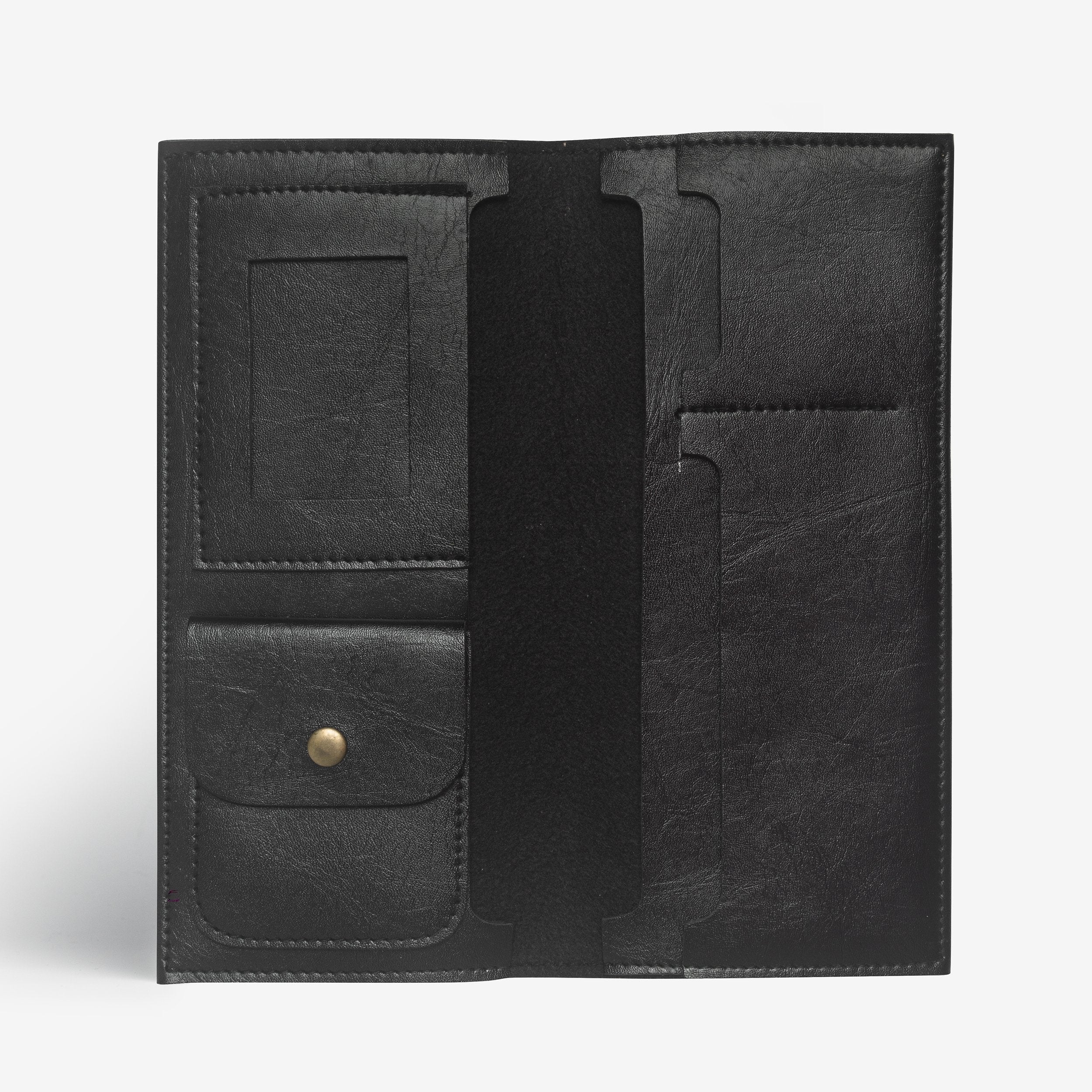 The Messy Corner Travel Wallet Personalized Travel Wallet - Black