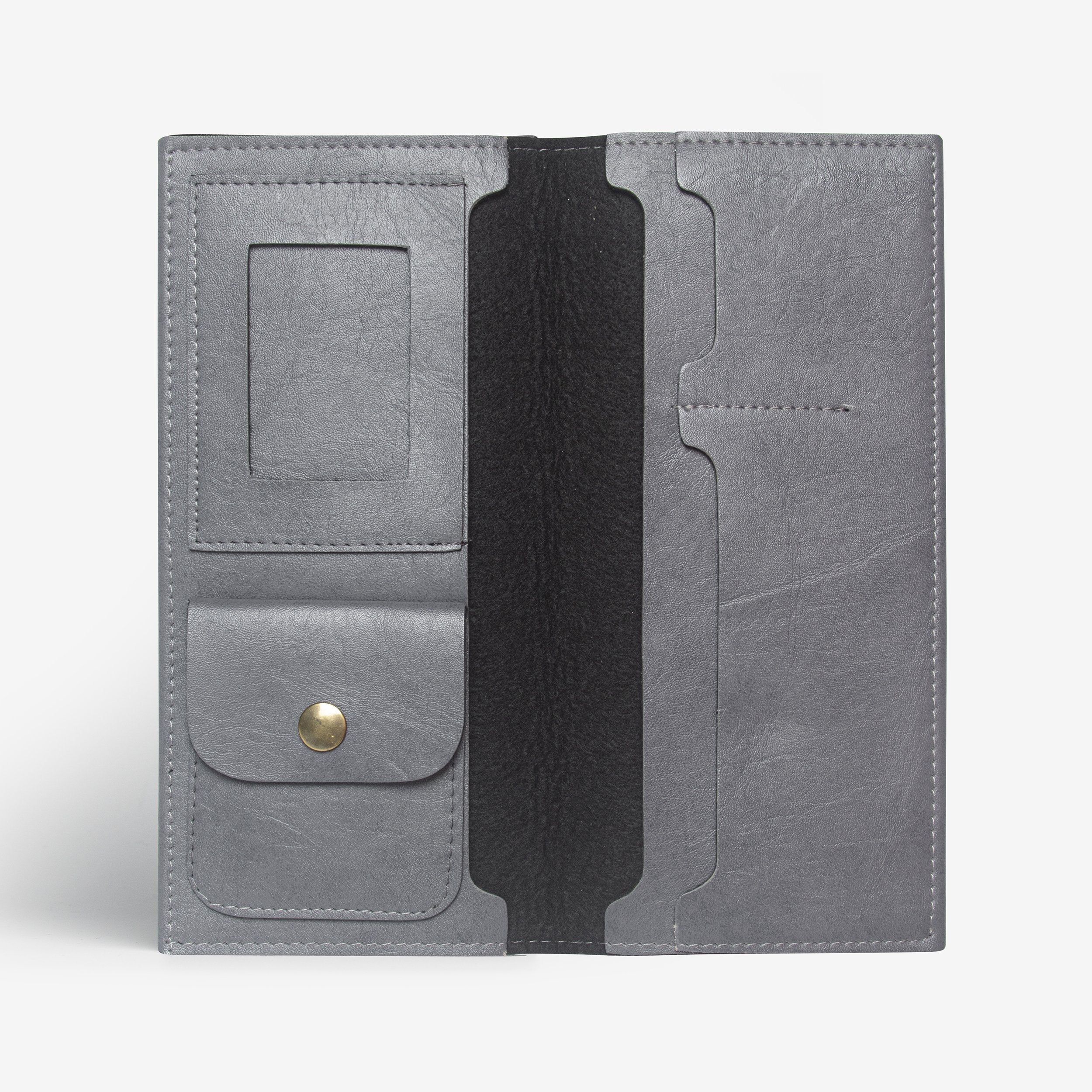 The Messy Corner Travel Wallet Personalized Travel Wallet - Grey