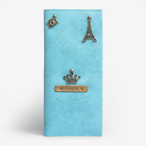 Personalized Travel Wallet - Light Blue